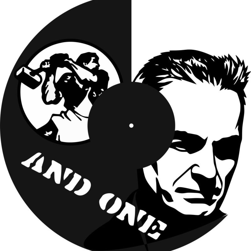 Часы из виниловой пластинки "and one"