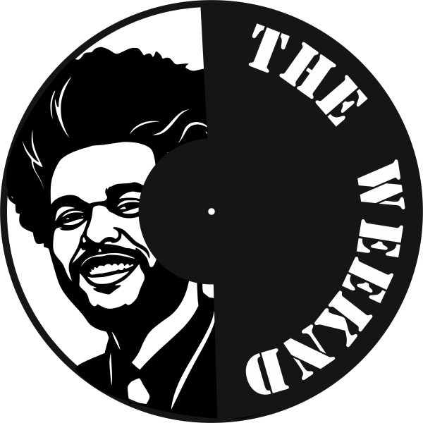 Часы из виниловой пластинки "the weeknd" 2
